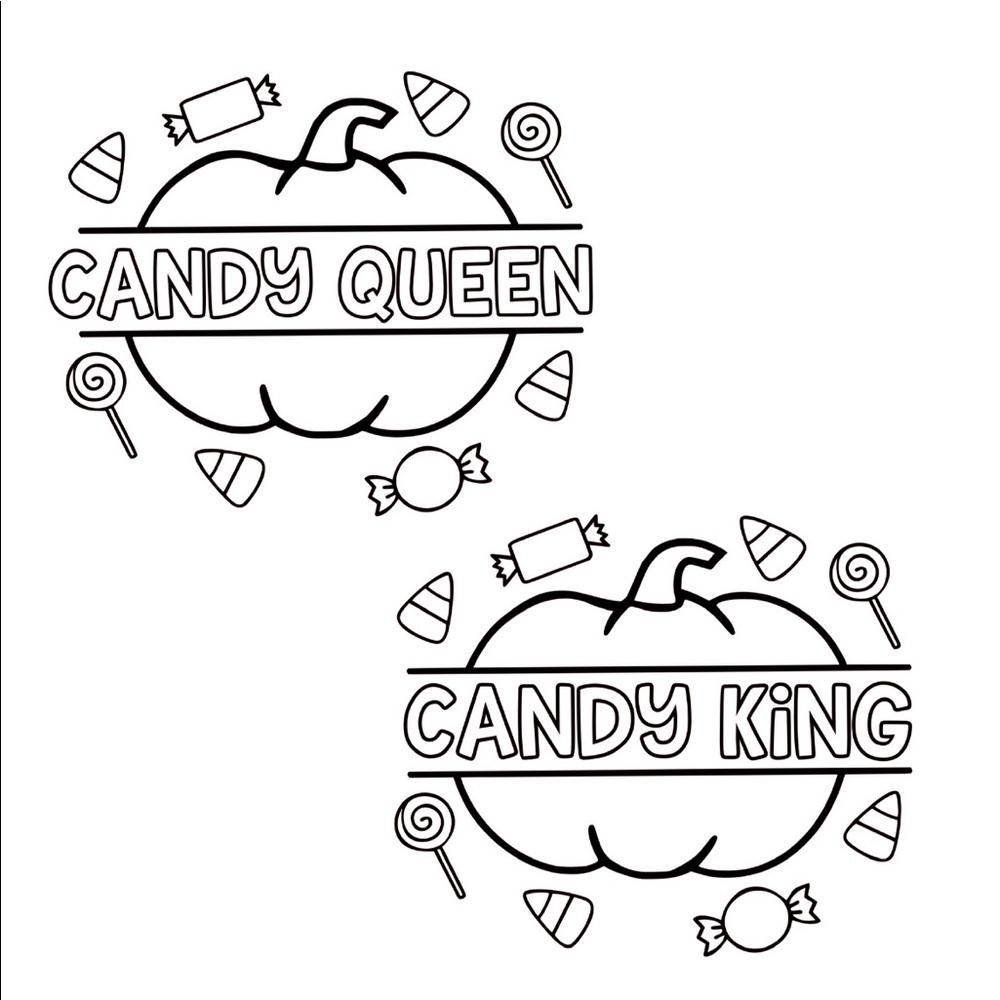 13 Designs! Kid’s Coloring Shirt with Markers. Halloween Candy King/ Queen! - Picture 16 of 16